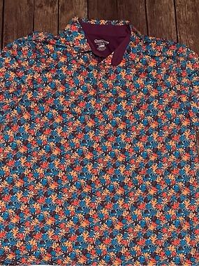 Good Good Golf Floral Print Polo Shirt - Multi-Color